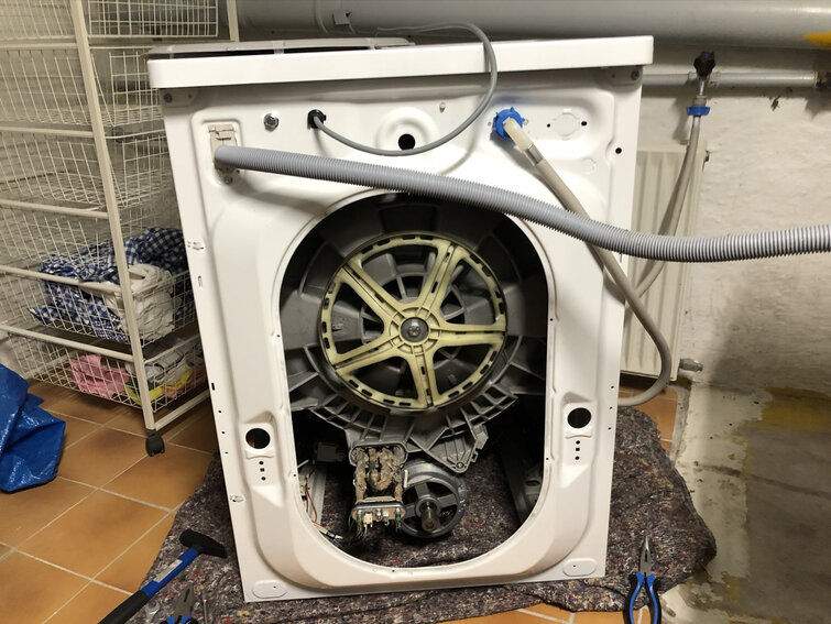 reparation af vaskemaskine